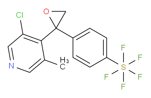 4-(2-(3-chloro-5-methylpyridin-4-yl)oxiran-2-yl)(pentafluoromercapto)benzene