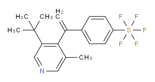 4-(1-(3-(tert-butyl)-5-methylpyridin-4-yl)vinyl)(pentafluoromercapto)benzene