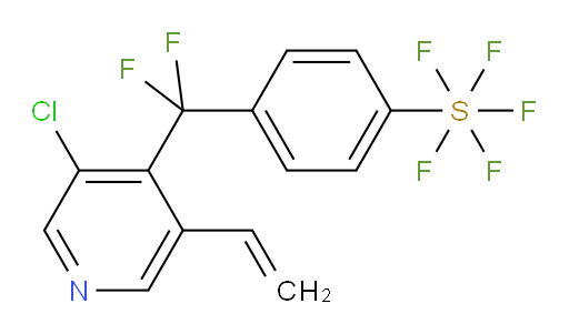 4-((3-chloro-5-vinylpyridin-4-yl)difluoromethyl)(pentafluoromercapto)benzene