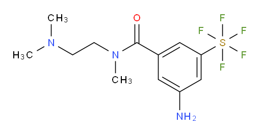 3-amino-N-(2-(dimethylamino)ethyl)-5-(pentafluoromercapto)-N-methylbenzamide