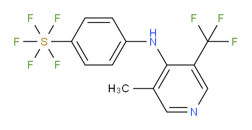 4-((3-methyl-5-(trifluoromethyl)pyridin-4-yl)amino)(pentafluoromercapto)benzene