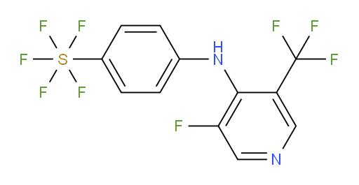 4-((3-fluoro-5-(trifluoromethyl)pyridin-4-yl)amino)(pentafluoromercapto)benzene