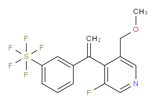 3-(1-(3-fluoro-5-(methoxymethyl)pyridin-4-yl)vinyl)(pentafluoromercapto)benzene
