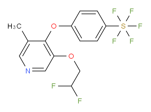 4-((3-(2,2-difluoroethoxy)-5-methylpyridin-4-yl)oxy)(pentafluoromercapto)benzene