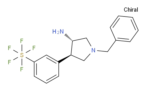 [rel-3-[(3R,4S)-4-Amino-1-(phenylmethyl)-3-pyrrolidinyl]phenyl]sulfur pentafluoride