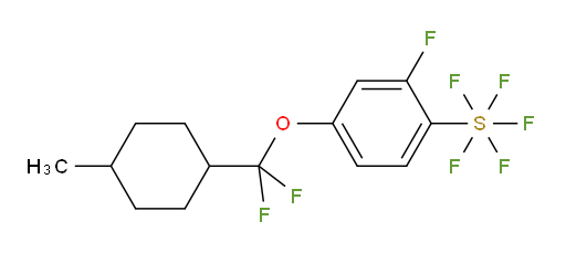 [4-[difluoro(trans-4-methylcyclohexyl)methoxy]-2-fluorophenyl]sulfur pentafluoride
