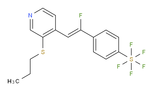 (Z)-4-(1-fluoro-2-(3-(propylthio)pyridin-4-yl)vinyl)(pentafluoromercapto)benzene