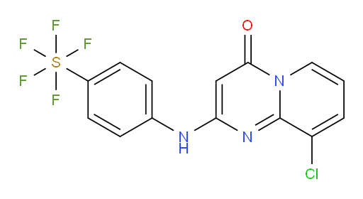 9-chloro-2-((4-(pentafluoromercapto)phenyl)amino)-4H-pyrido[1,2-a]pyrimidin-4-one