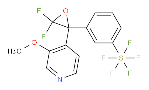 3-(3,3-difluoro-2-(3-methoxypyridin-4-yl)oxiran-2-yl)(pentafluoromercapto)benzene