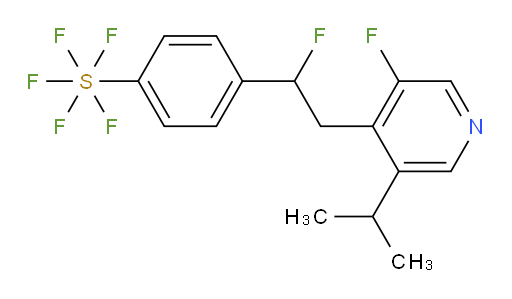 4-(1-fluoro-2-(3-fluoro-5-isopropylpyridin-4-yl)ethyl)(pentafluoromercapto)benzene