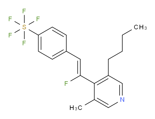 (Z)-4-(2-(3-butyl-5-methylpyridin-4-yl)-2-fluorovinyl)(pentafluoromercapto)benzene