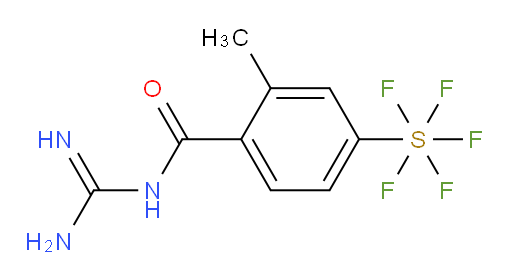 [4-[[(aminoiminomethyl)amino]carbonyl]-3-methylphenyl]sulfur pentafluoride
