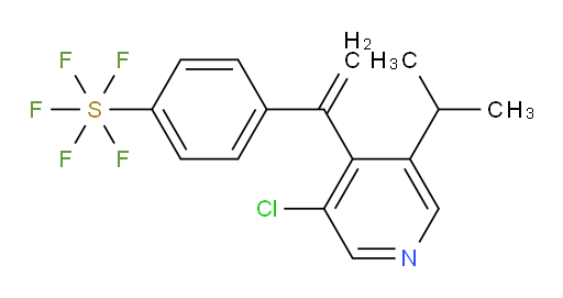 4-(1-(3-chloro-5-isopropylpyridin-4-yl)vinyl)(pentafluoromercapto)benzene