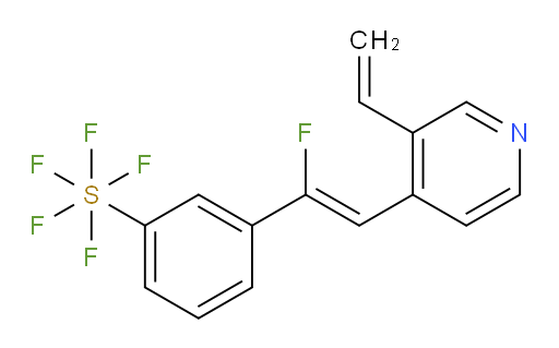 (Z)-3-(1-fluoro-2-(3-vinylpyridin-4-yl)vinyl)(pentafluoromercapto)benzene