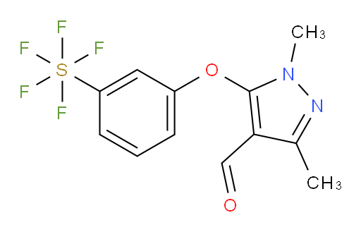 5-(3-(pentafluoromercapto)phenoxy)-1,3-dimethyl-1H-pyrazole-4-carbaldehyde