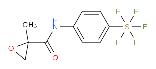 N-(4-(pentafluoromercapto)phenyl)-2-methyloxirane-2-carboxamide