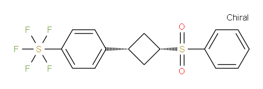 4-((1s,3s)-3-(phenylsulfonyl)cyclobutyl)phenylsulfur pentafluoride