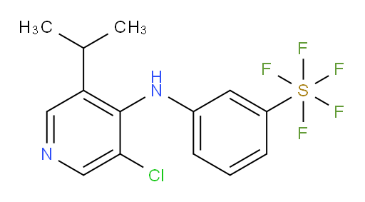 3-((3-chloro-5-isopropylpyridin-4-yl)amino)(pentafluoromercapto)benzene