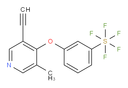 3-((3-ethynyl-5-methylpyridin-4-yl)oxy)(pentafluoromercapto)benzene