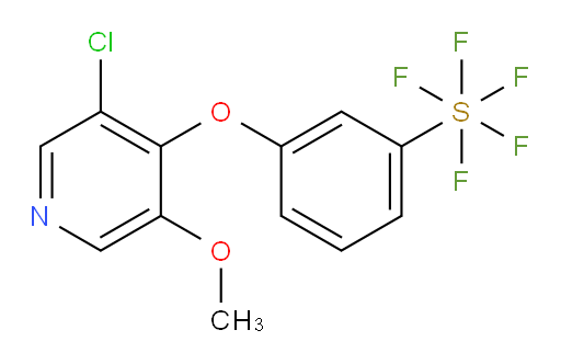 3-((3-chloro-5-methoxypyridin-4-yl)oxy)(pentafluoromercapto)benzene