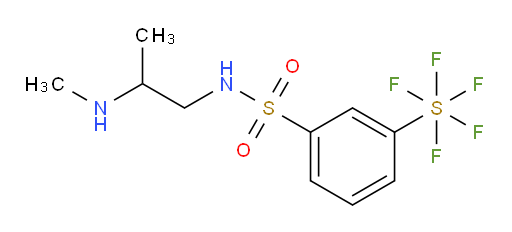 [3-[[[2-(methylamino)propyl]amino]sulfonyl]phenyl]sulfur pentafluoride