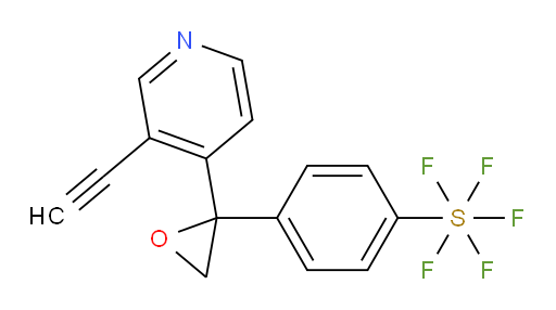 4-(2-(3-ethynylpyridin-4-yl)oxiran-2-yl)(pentafluoromercapto)benzene