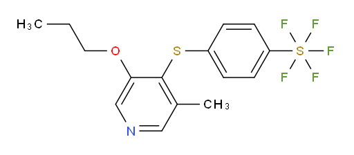 4-((3-methyl-5-propoxypyridin-4-yl)thio)(pentafluoromercapto)benzene
