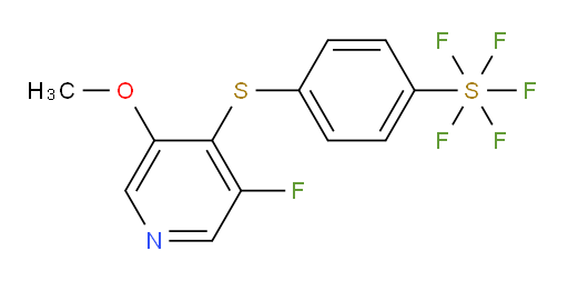 4-((3-fluoro-5-methoxypyridin-4-yl)thio)(pentafluoromercapto)benzene
