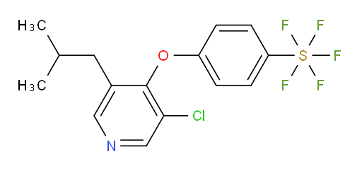 4-((3-chloro-5-isobutylpyridin-4-yl)oxy)(pentafluoromercapto)benzene