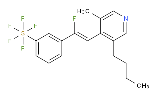 (Z)-3-(2-(3-butyl-5-methylpyridin-4-yl)-1-fluorovinyl)(pentafluoromercapto)benzene