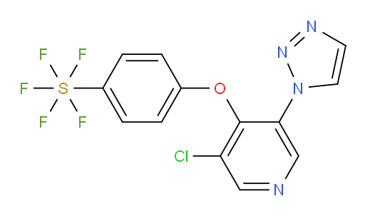 4-((3-chloro-5-(1H-1,2,3-triazol-1-yl)pyridin-4-yl)oxy)(pentafluoromercapto)benzene