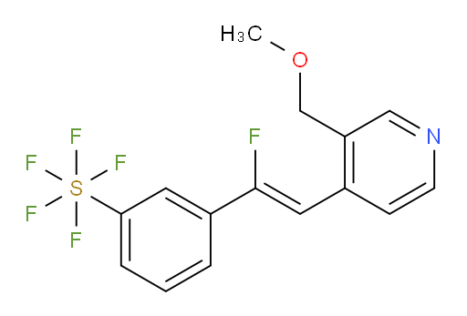 (Z)-3-(1-fluoro-2-(3-(methoxymethyl)pyridin-4-yl)vinyl)(pentafluoromercapto)benzene