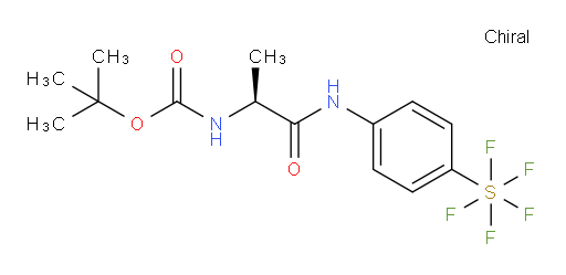 (S)-tert-butyl (1-((4-(pentafluoromercapto)phenyl)amino)-1-oxopropan-2-yl)carbamate