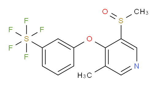 3-((3-methyl-5-(methylsulfinyl)pyridin-4-yl)oxy)(pentafluoromercapto)benzene