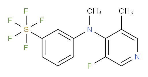 3-((3-fluoro-5-methylpyridin-4-yl)(methyl)amino)(pentafluoromercapto)benzene