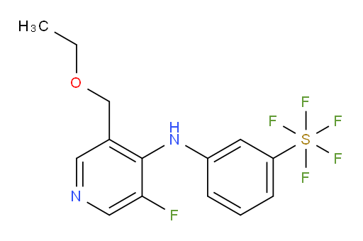 3-((3-(ethoxymethyl)-5-fluoropyridin-4-yl)amino)(pentafluoromercapto)benzene
