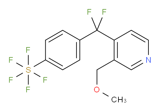 4-(difluoro(3-(methoxymethyl)pyridin-4-yl)methyl)(pentafluoromercapto)benzene