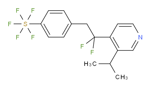 4-(2,2-difluoro-2-(3-isopropylpyridin-4-yl)ethyl)(pentafluoromercapto)benzene