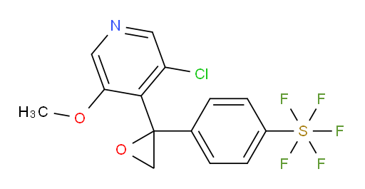 4-(2-(3-chloro-5-methoxypyridin-4-yl)oxiran-2-yl)(pentafluoromercapto)benzene