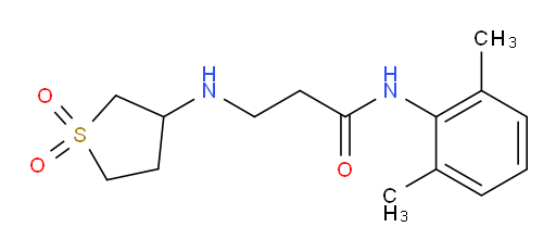 N-(2,6-dimethylphenyl)-3-((1,1-dioxidotetrahydrothiophen-3-yl)amino)propanamide