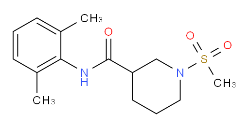 N-(2,6-dimethylphenyl)-1-(methylsulfonyl)piperidine-3-carboxamide