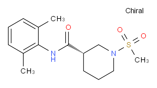 (S)-N-(2,6-dimethylphenyl)-1-(methylsulfonyl)piperidine-3-carboxamide