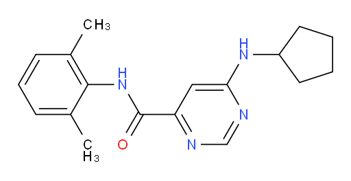 6-(cyclopentylamino)-N-(2,6-dimethylphenyl)pyrimidine-4-carboxamide