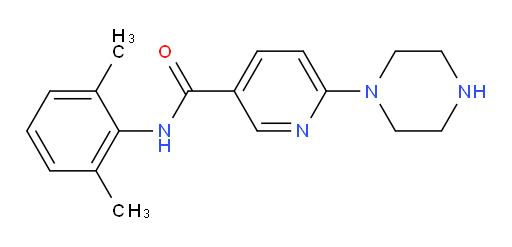 N-(2,6-dimethylphenyl)-6-(piperazin-1-yl)nicotinamide