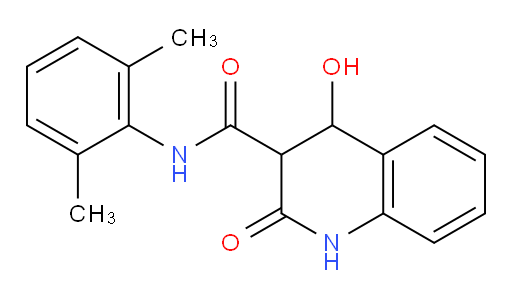 N-(2,6-dimethylphenyl)-4-hydroxy-2-oxo-1,2,3,4-tetrahydroquinoline-3-carboxamide