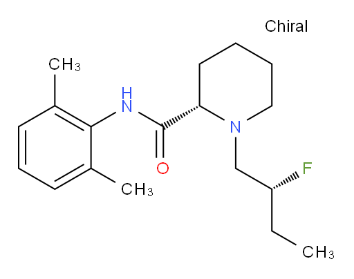 (S)-N-(2,6-dimethylphenyl)-1-((R)-2-fluorobutyl)piperidine-2-carboxamide