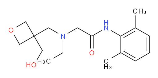 N-(2,6-dimethylphenyl)-2-(ethyl((3-(hydroxymethyl)oxetan-3-yl)methyl)amino)acetamide