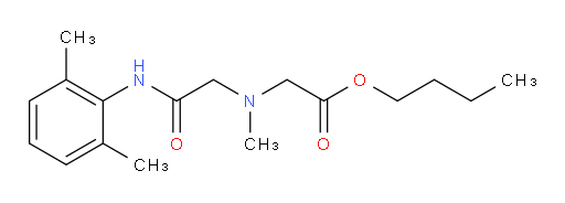 butyl 2-((2-((2,6-dimethylphenyl)amino)-2-oxoethyl)(methyl)amino)acetate