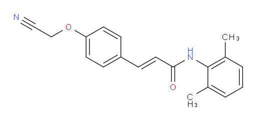 (E)-3-(4-(cyanomethoxy)phenyl)-N-(2,6-dimethylphenyl)acrylamide
