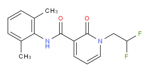 1-(2,2-difluoroethyl)-N-(2,6-dimethylphenyl)-2-oxo-1,2-dihydropyridine-3-carboxamide